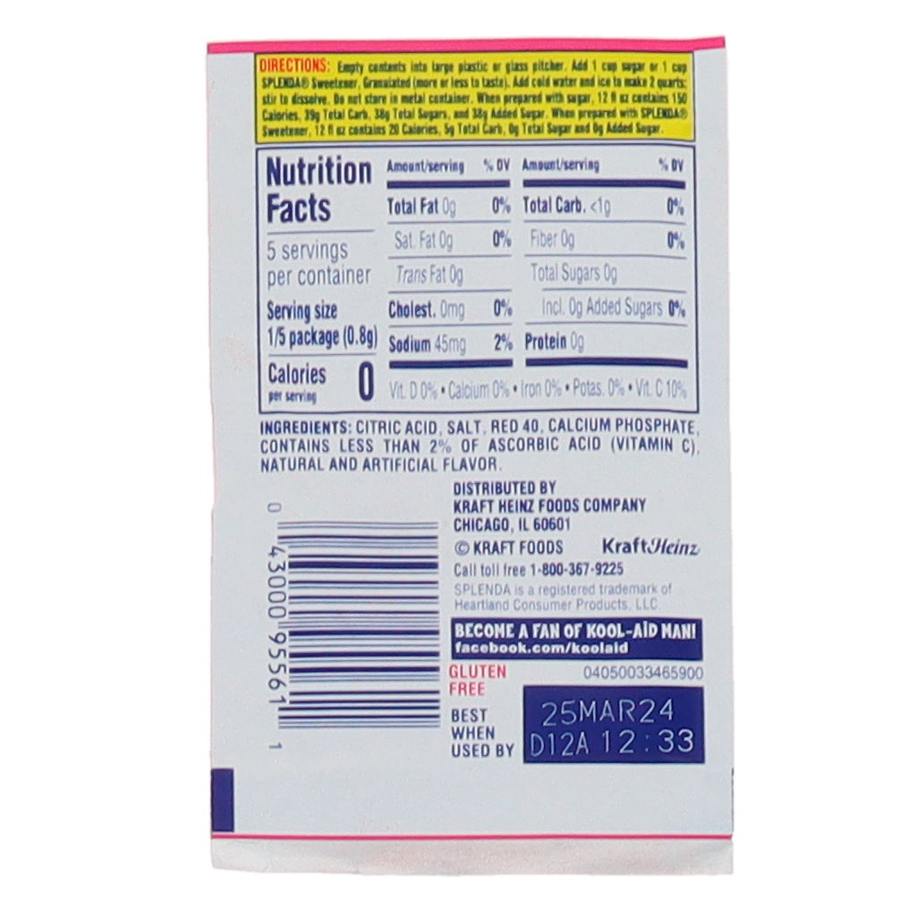 KoolAid Drink Mix Strawberry Secret Candy Shop