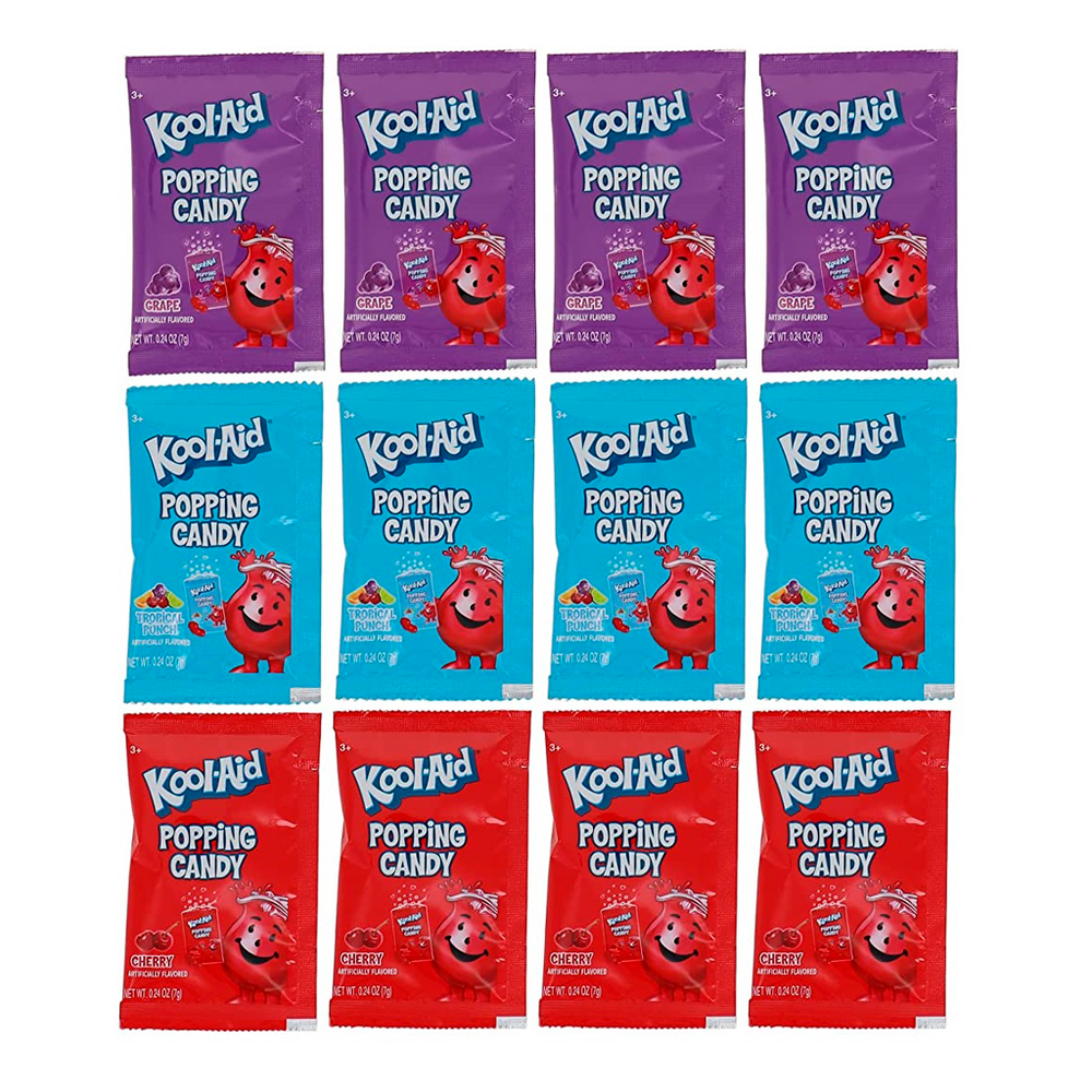 Kool-Aid Popping Candy Large Size - Variety (Pack of 12)