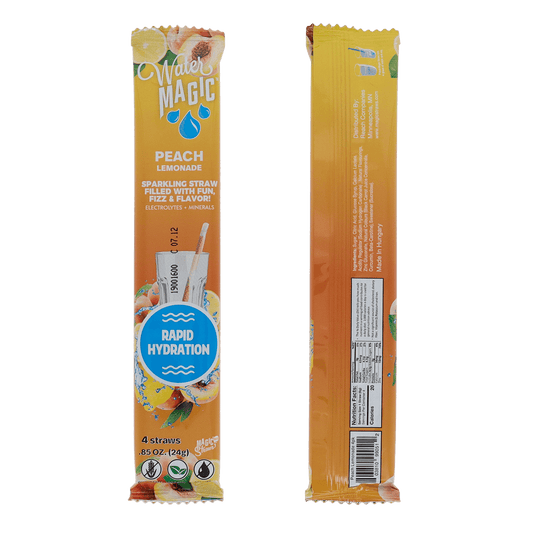 Milk Magic Water Magic Straws - Peach Lemonade