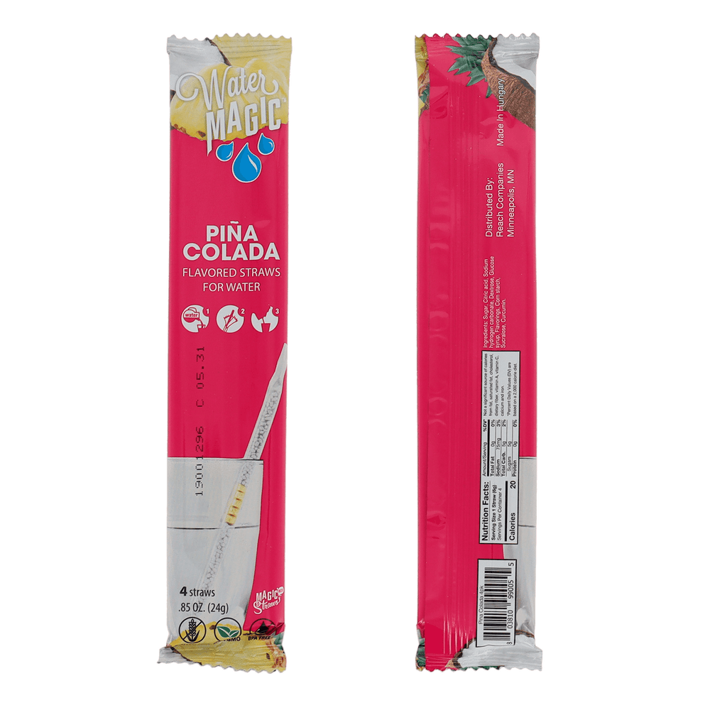 Milk Magic Water Magic Straws - Pina Colada