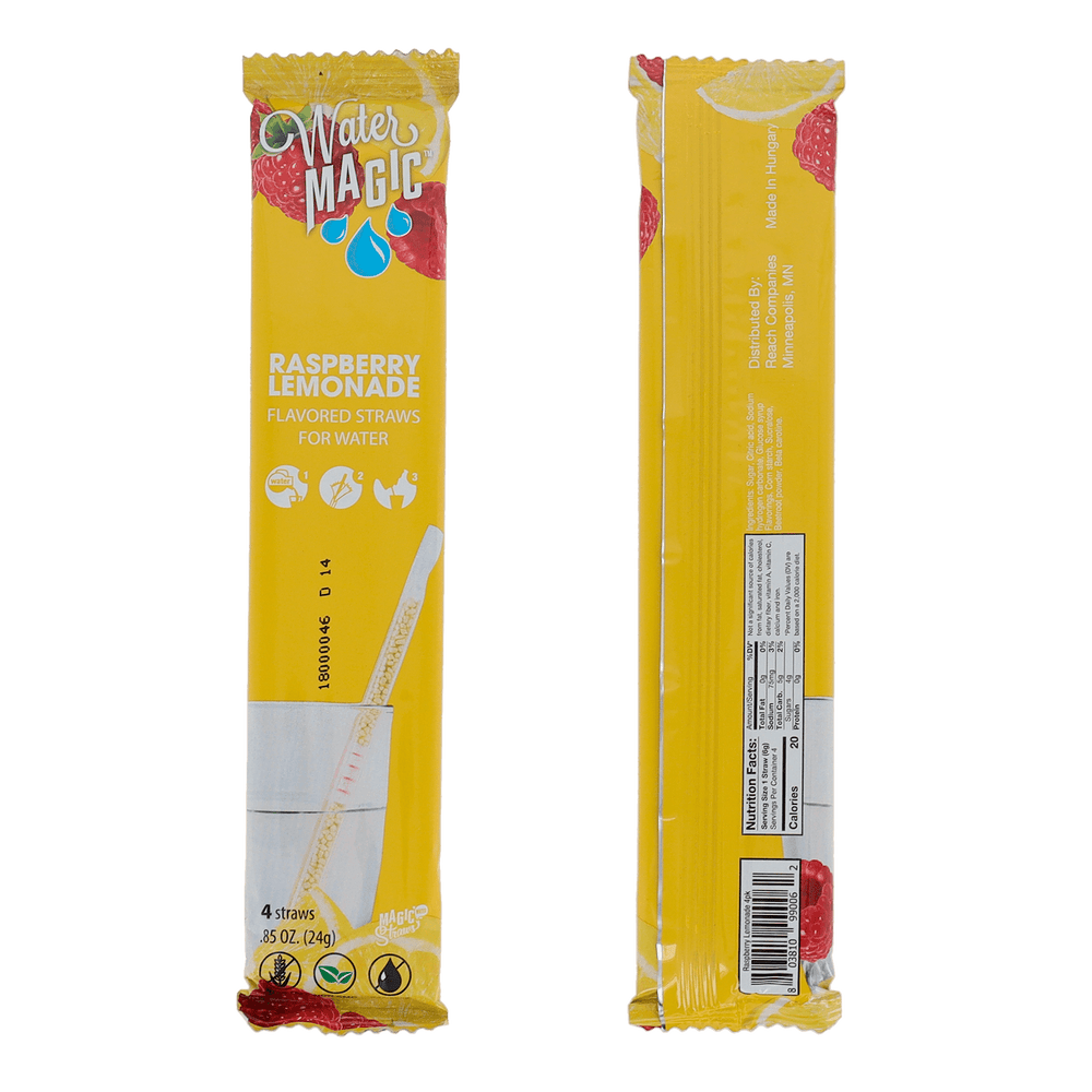 Milk Magic Water Magic Straws - Raspberry Lemonade